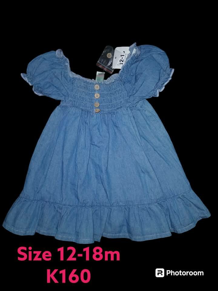 Zippy Standard Cut Denim dress, blue