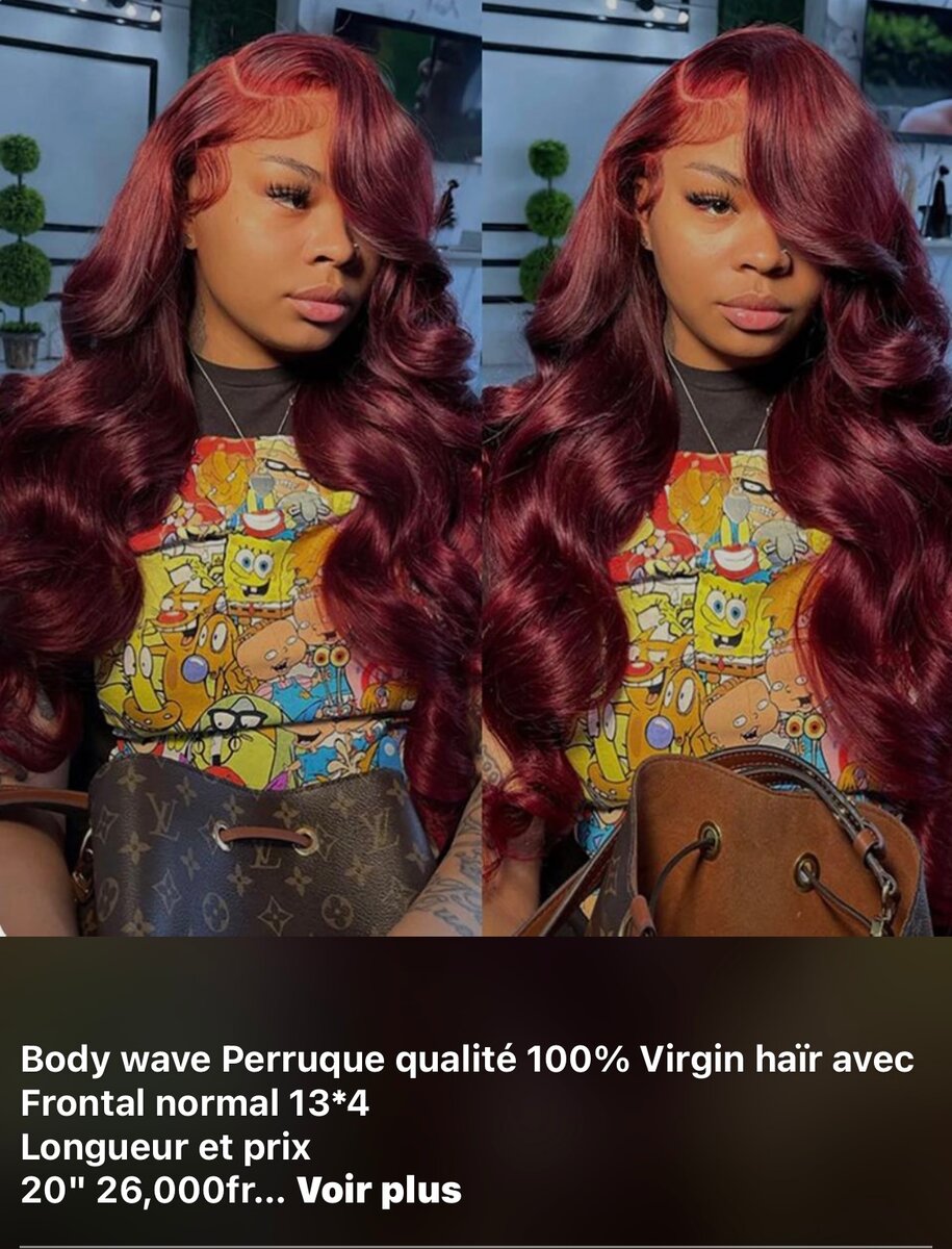 Perruque Body Wave Virgin 100%