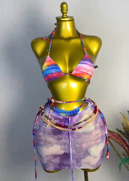 Bikini élégant et coloré