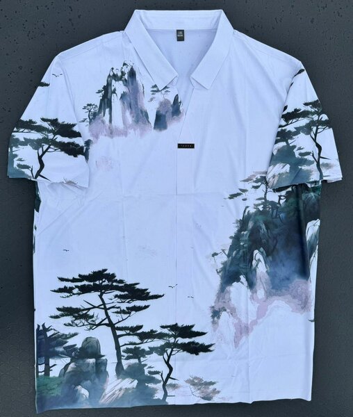 Chemise élégante imprimée homme