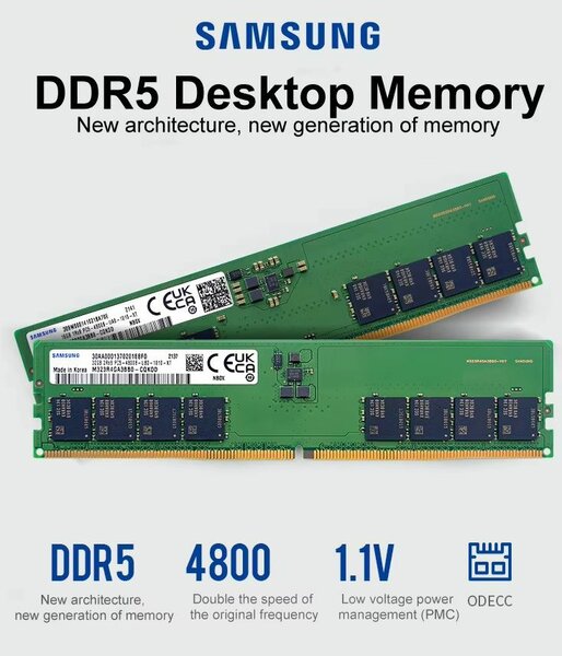 Barrette mémoire DDR5 Samsung