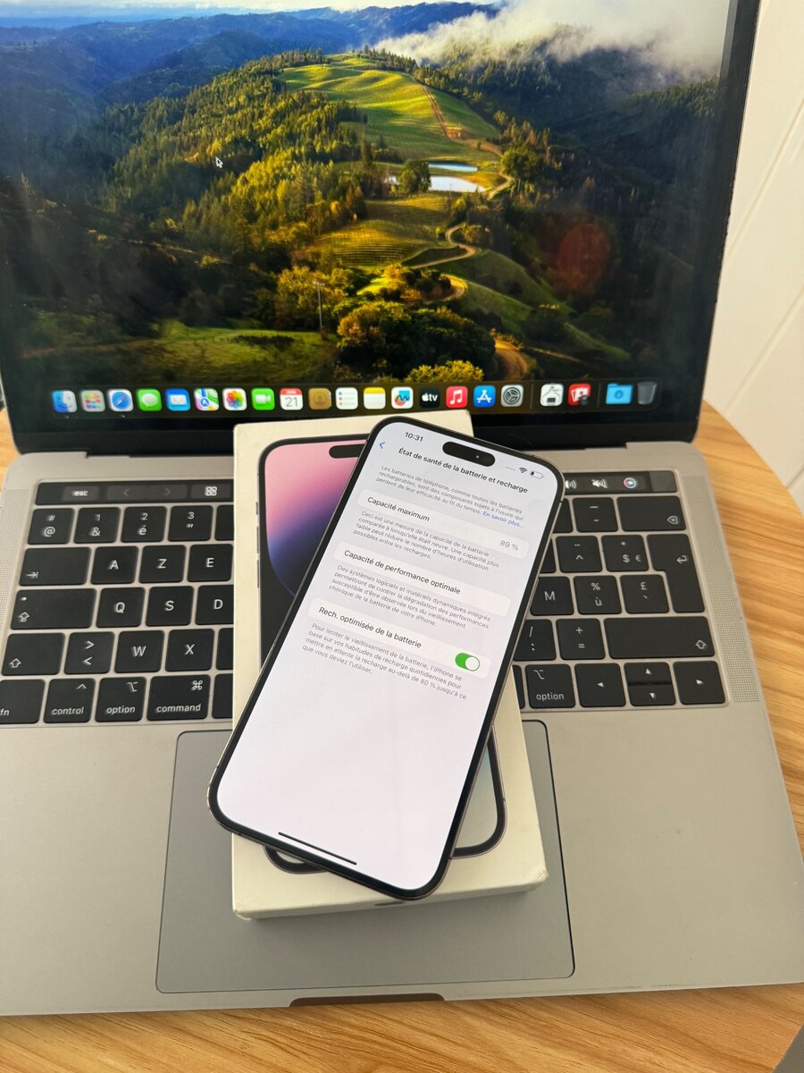 iPhone 14 pro Max dos fissuré