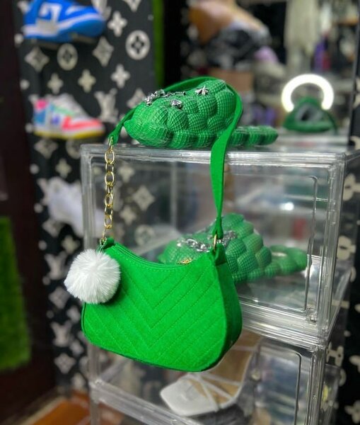 Girl big and slippers