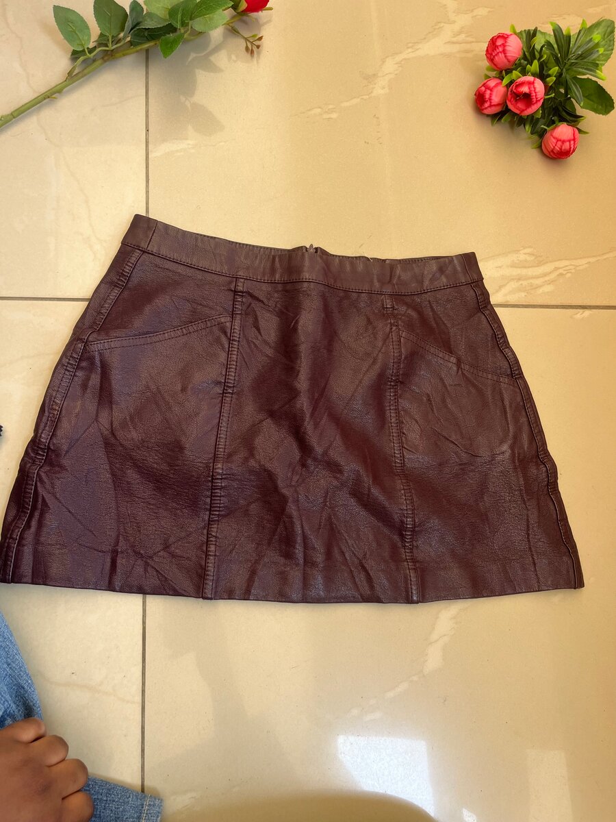 Jupe en cuir élégante