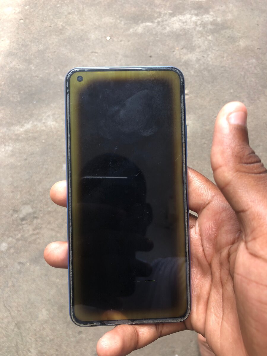 Smartphone écran en défaillanc