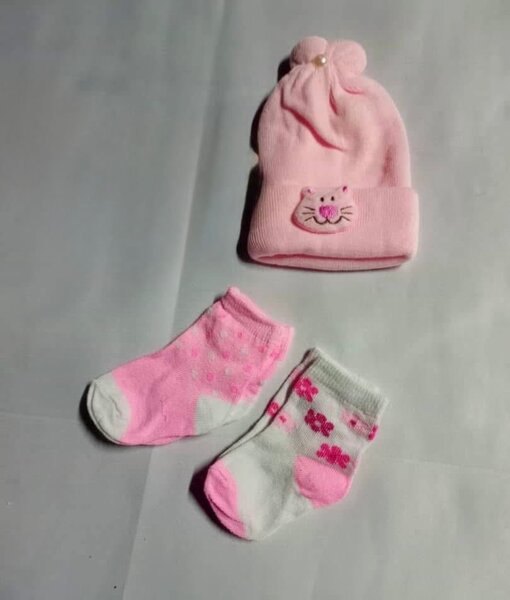 Infant Beanie and Sock Set