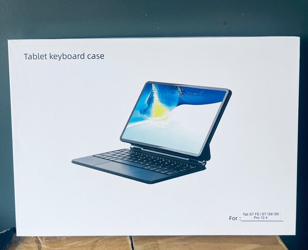Samsung Galaxy Tab S7fe, 7+,8+,9+ (12.4) Keyboard