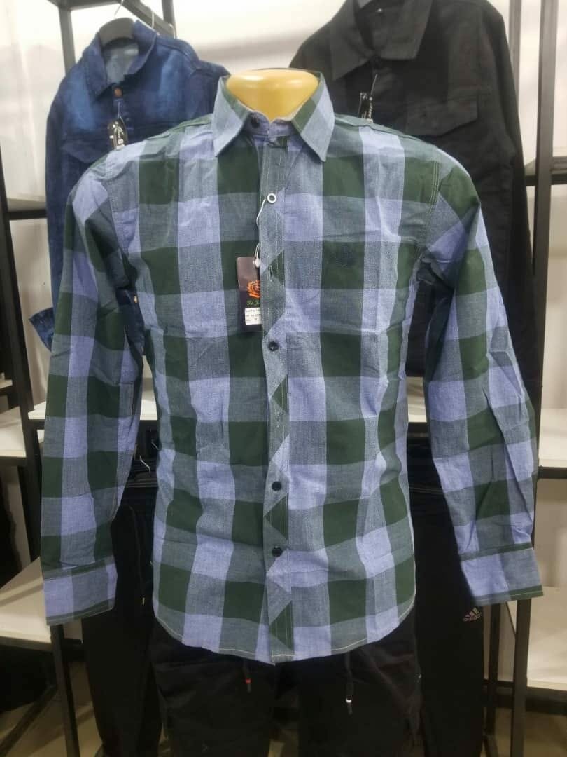 Men's long sleeve shirt, plaid