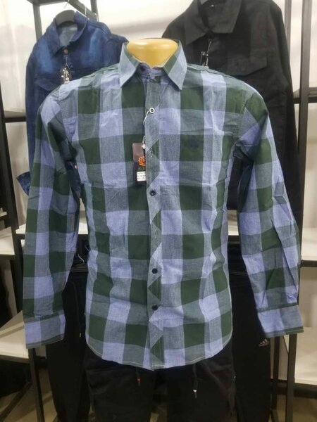 Men's long sleeve shirt, plaid