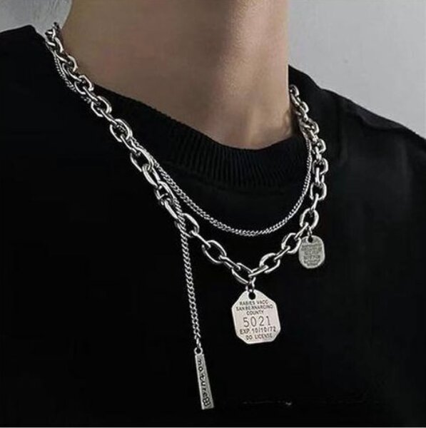 Collier Chaîne Double Glamour