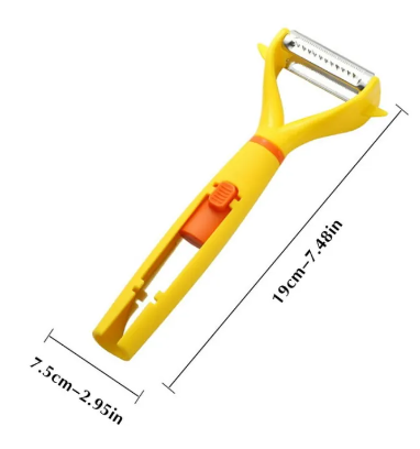 Vegetable Peeler And Knife 2 in 1 Peeling Knife 2-In-1 Multifunctional Fruit Scraper Stainless Steel Multipurpose