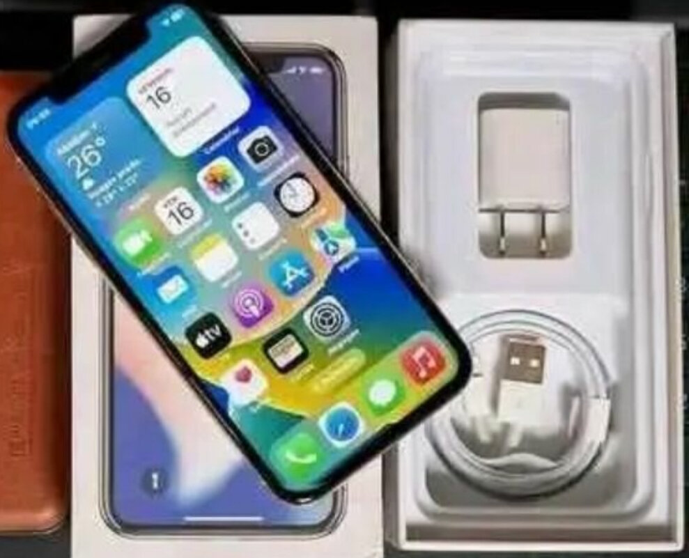 iPhone Xs avec accessoires