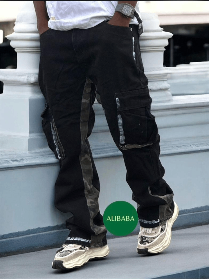 Pantalon cargo camo style urbain