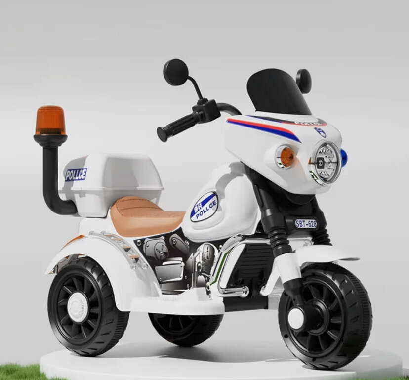 Moto électrique enfant police