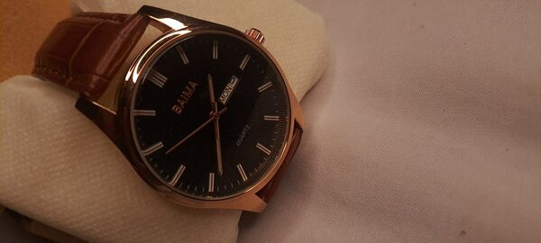 Men watch leather strap