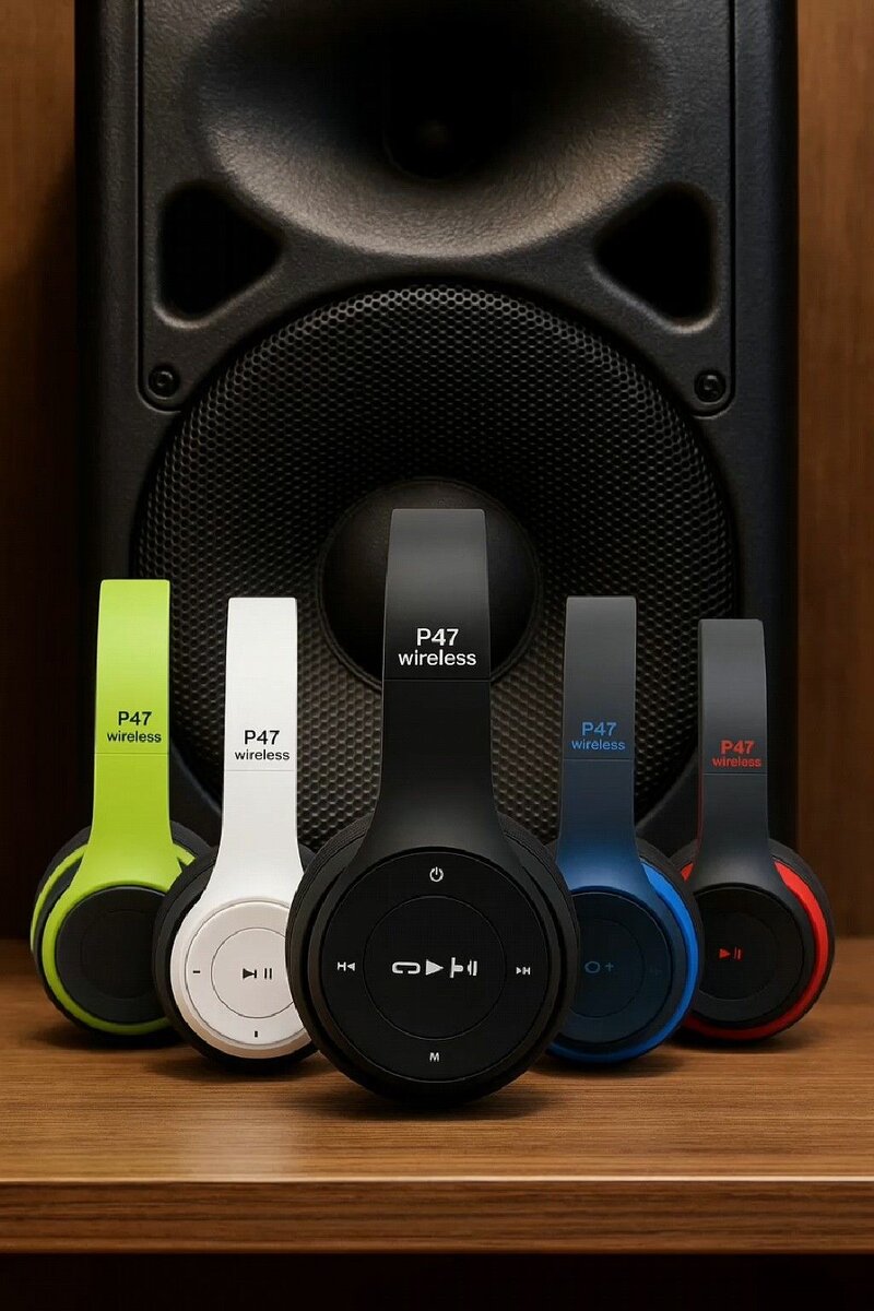 Casque Bluetooth P47 noir bla