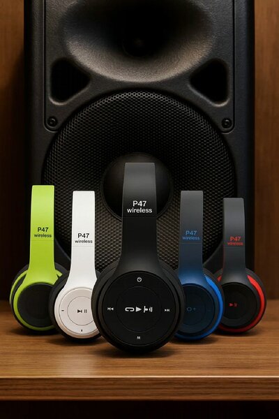 Casque Bluetooth P47 noir bla