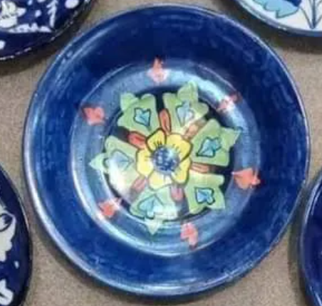 Blue Pottery Wall Hanging Plates
