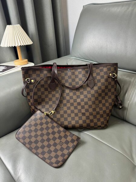 Sac cabas motif à carreaux