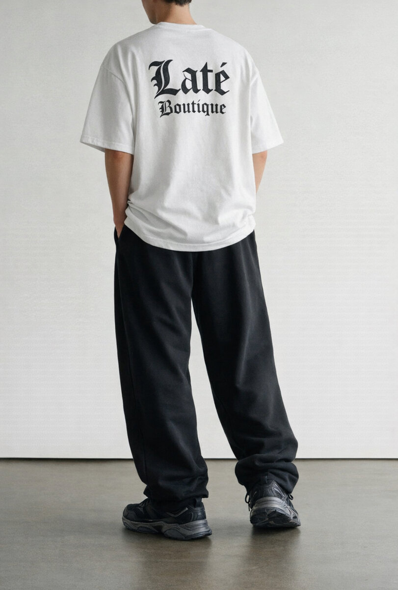 Pantalon ample noir unisexe