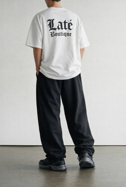 Pantalon ample noir unisexe