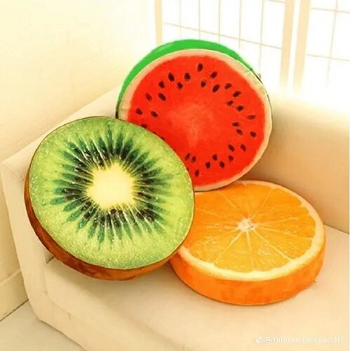 3D Fruits Push Pillows