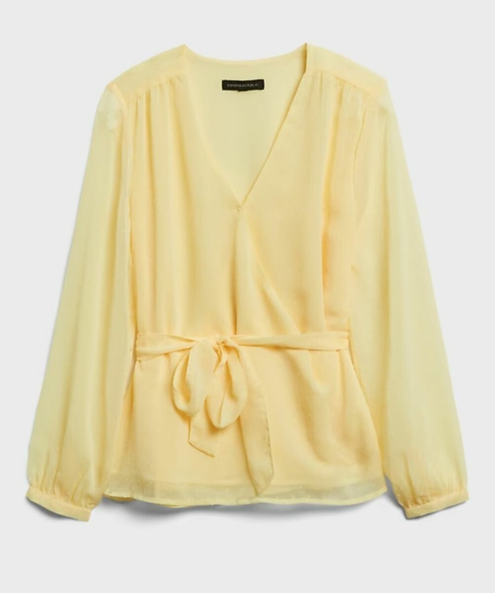 BananaRepublic Chifon Wrap Top