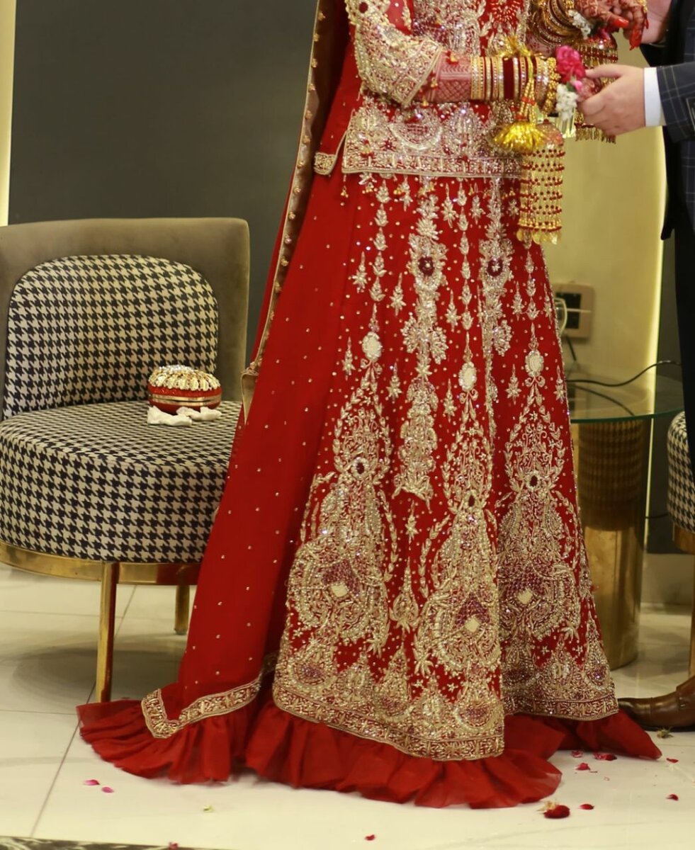 Hand made bridal lehnga