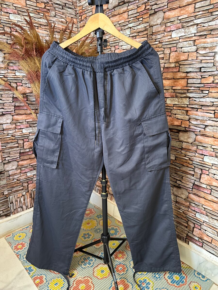 Pantalon cargo gris