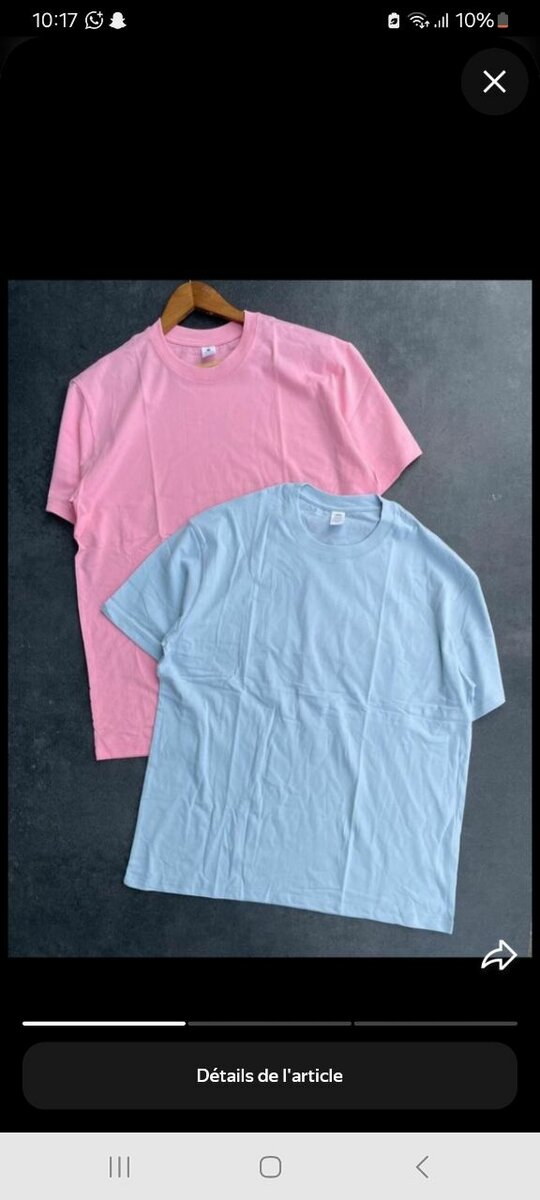 T-shirts unisex en coton