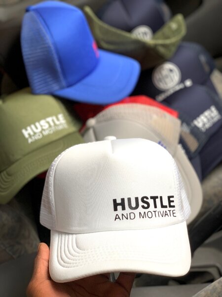 Hustle and Motivate caps k65