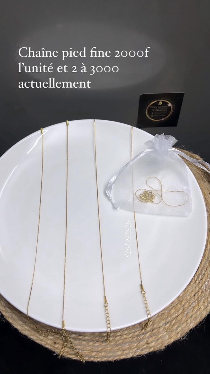 2 Chaîne de cheville élégante