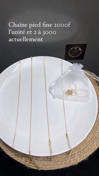 2 Chaîne de cheville élégante