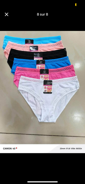 12 slips en dentelle femme