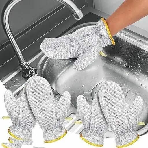 Dishwasher silver wire gloves