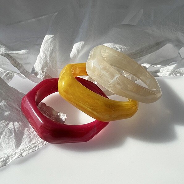 Irregular Shaped Acrylic Bangles