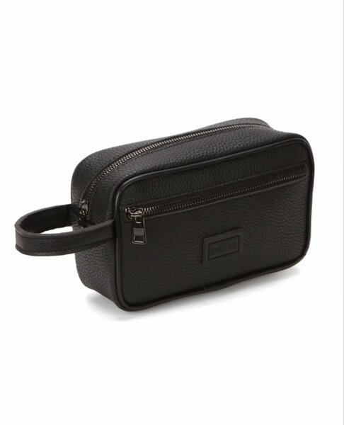 Leather Wristlet Clutch Bag