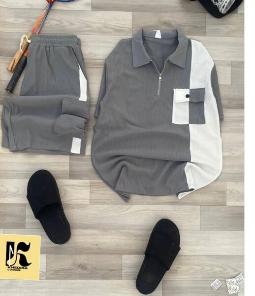 Ensemble de sport gris élégant