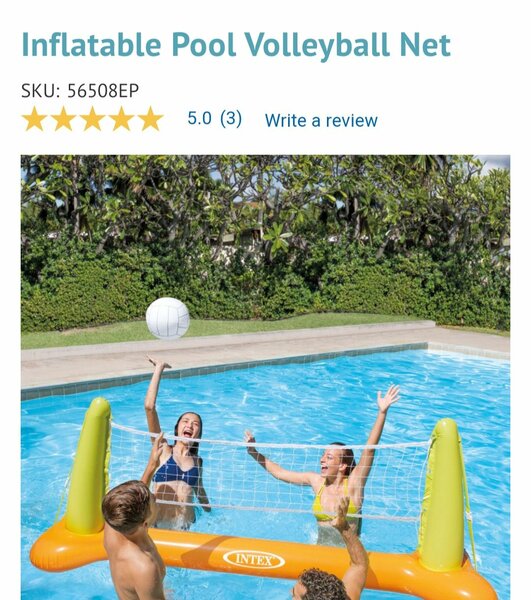 INTEX Inflatable Volleyball Pool net