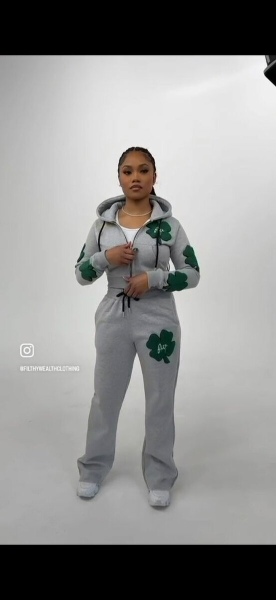 Ensemble de survêtement avec motif trèfle