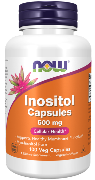 NOW INOSITOL 500MG CAPSULES 100,s