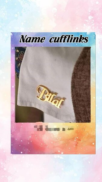 *Name Cufflink*