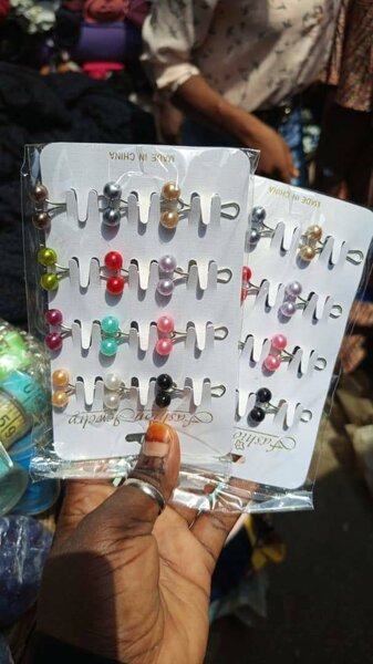 Pinces à cheveux perle colorées