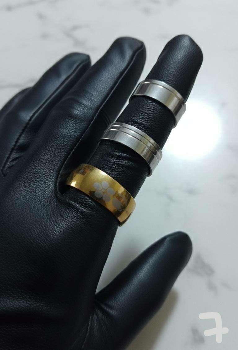 Bagues Élégantes en Acier 3