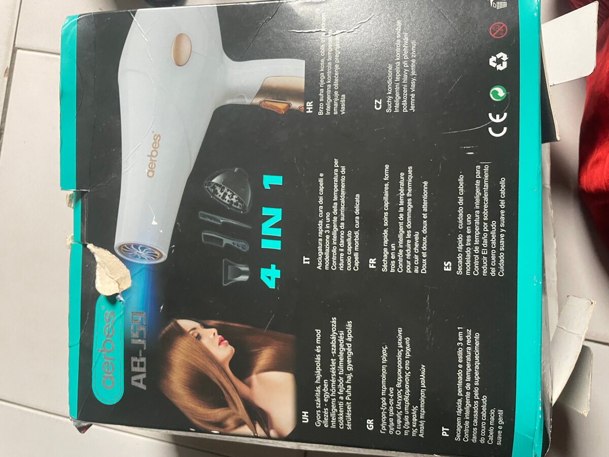 Séchoir à cheveux Aerbes 4 en 1