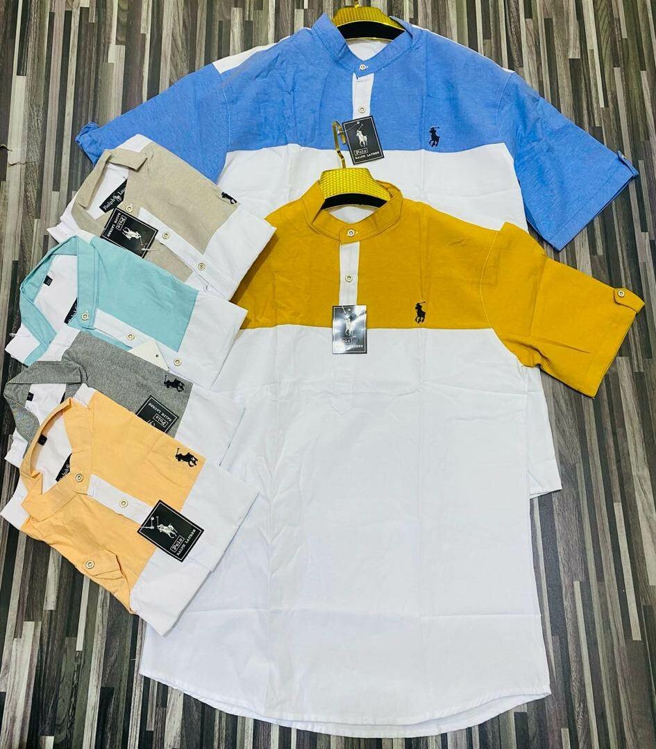 Chemises Polo Colorblock Homme