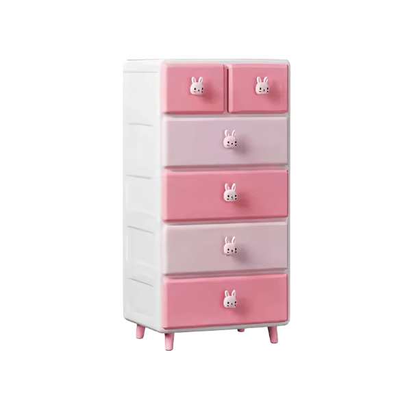 Commode enfant design lapin et ours