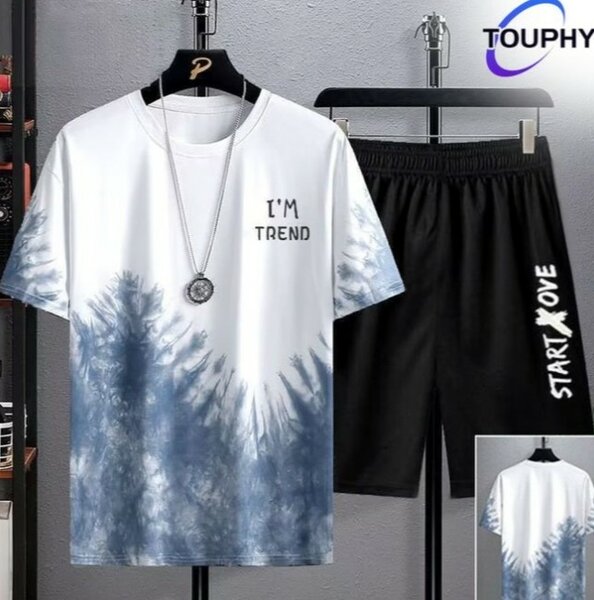 T-shirt et short tendance homme