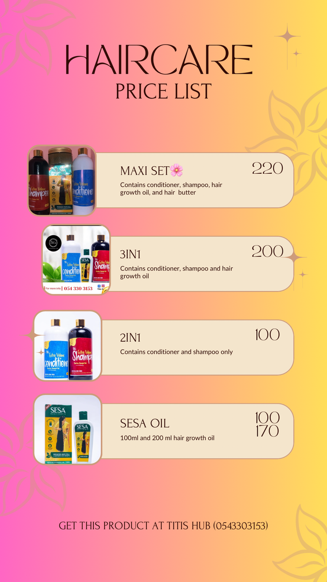 Hair growth products