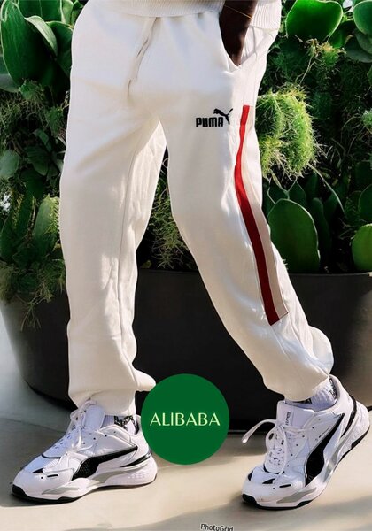 Pantalon de survêtement blanc Puma pour hommes